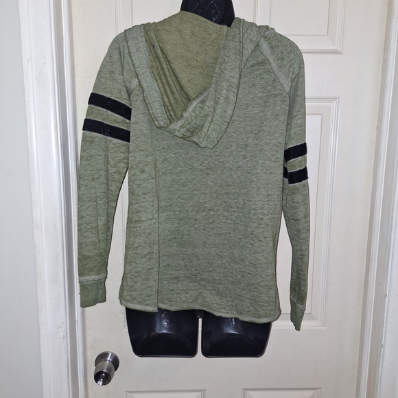No Boundaries Olive Green Hoodie - Picture 3 of 4